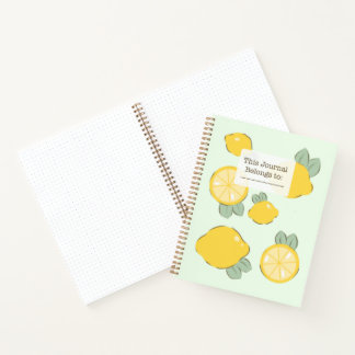 Zitronen Journal Notizbuch 