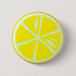 Zitronen-Knopf Button