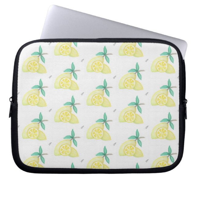 Zitronen Laptopschutzhülle (Vorderseite)