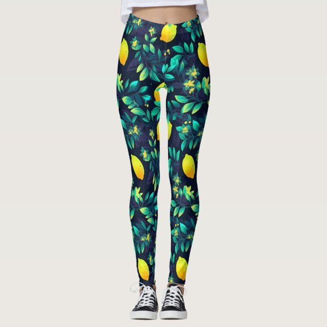 Zitronen Leggings (Vorderseite)