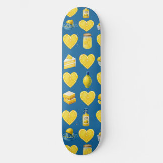 Zitronen-Liebesmuster Skateboard
