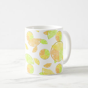 Zitronen Limette Orangenscheiben Frucht Zitrone Na Kaffeetasse