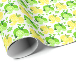 Zitronen Limon| Zitronen Limone Scheiben Sonnige Z Geschenkpapier