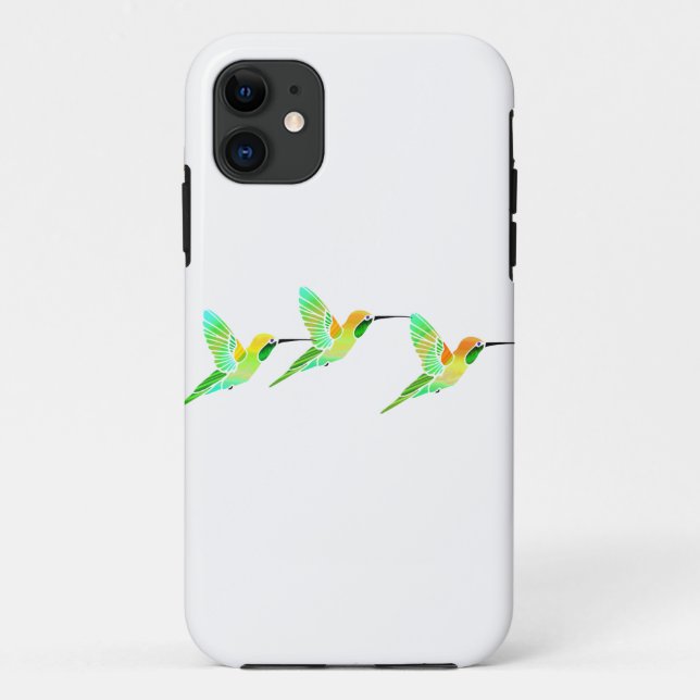 Zitronen-Limone Sorbet-Kolibris Case-Mate iPhone Hülle (Rückseite)