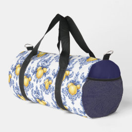 Zitronen-Mittelmeer-Zitrusmuster  Duffle Bag
