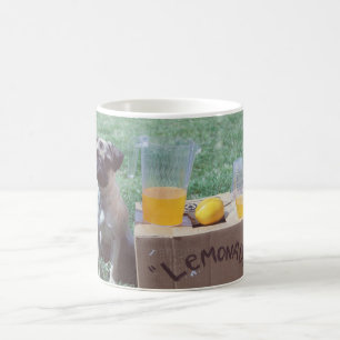 Zitronen-Mops-Tassen-Schale Kaffeetasse