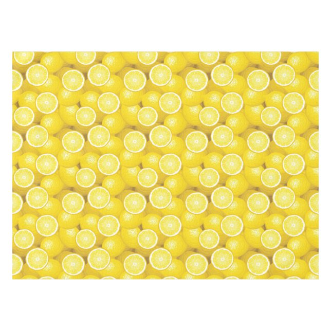 Zitronen-Muster 2 Tischdecke (Vorderseite (Horizontal))
