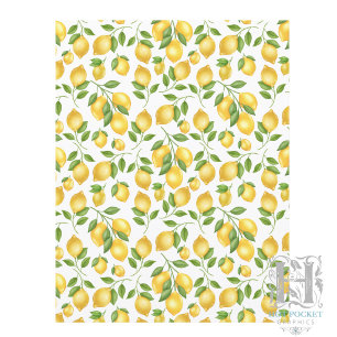 Zitronen Scrapbook Papier