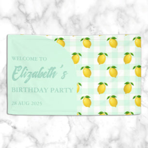 Zitronen-Sommer-Geburtstag Banner