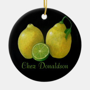 Zitronen Stillleben Öl auf Leinwand Gemälde indivi Keramik Ornament