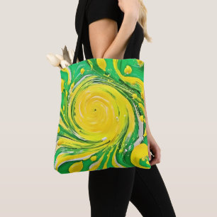 Zitronen-Tornado-Design Tasche