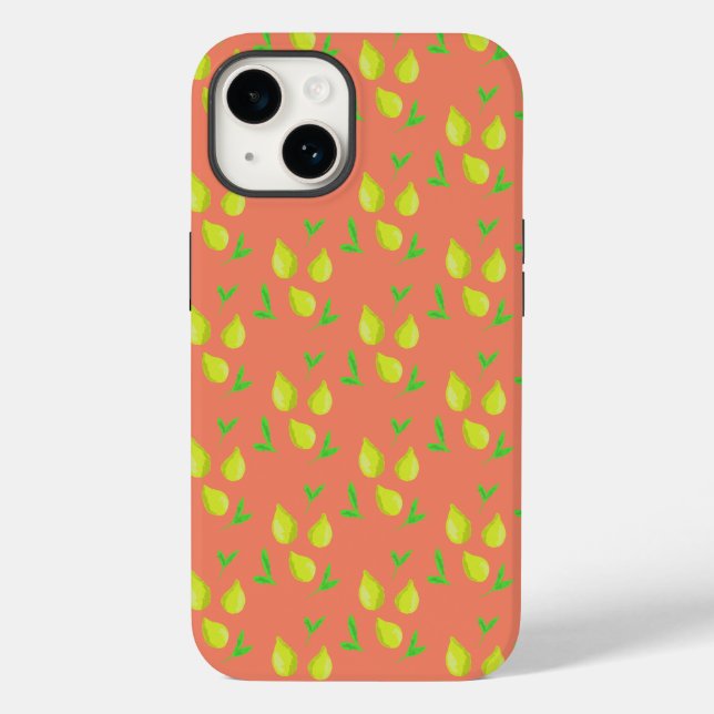 Zitronen und Chili-Gehäuse Case-Mate iPhone 14 Hülle (Rückseite)