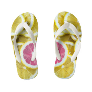 Zitronen und Grapefruit Kinderbadesandalen