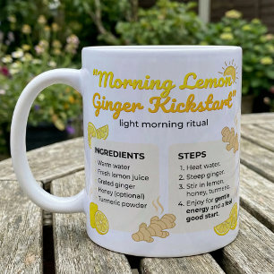 Zitronen- und Ingwer-Warm-Morgen-Infusionstee-Ritu Kaffeetasse