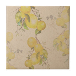 Zitronen und Oliven Keramik Tile Fliese