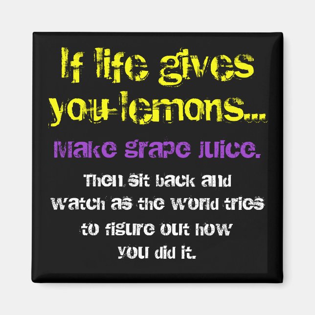 Zitronen und Trauben Magnet (Vorne)