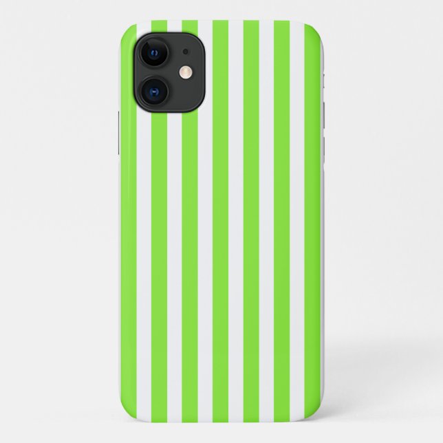 Zitronen- und Weißkerzenstreifen Case-Mate iPhone Hülle (Rückseite)