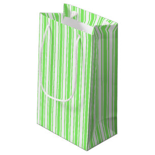 Zitronen- und Weißkerzenstreifen Kleine Geschenktüte