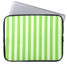 Zitronen- und Weißkerzenstreifen Laptopschutzhülle