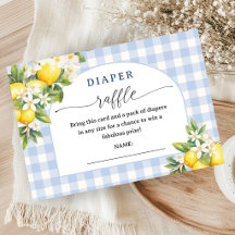 Zitronen-Zitrus-Baby-Party-Junge-Windel-Raffle