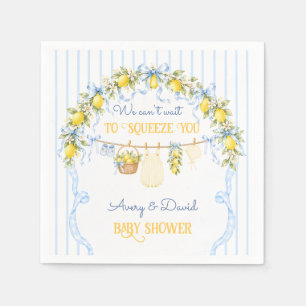 Zitronen-Zitrus-Druck Baby Shower Jungenkleidung S Serviette