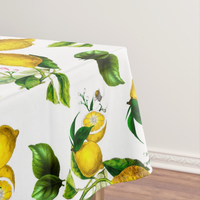 Zitronen, Zitrusfrüchte, mediterrane Kunst Tischdecke (Beispiel)