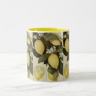 Zitronenbecher Zweifarbige Tasse