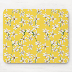 Zitronenblüte im Sommer Chinoiserie Mousepad