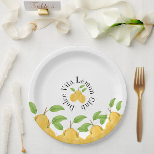 Zitronenblüten-Kollektion Pappteller