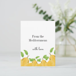 Zitronenblüten-Kollektion Postkarte