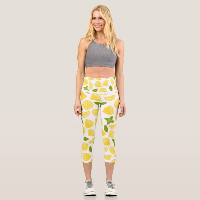 ZITRONENEFFEKT CAPRI LEGGINGS (Vorderseite)