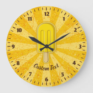 Zitroneneis-Stab-Uhr Große Wanduhr