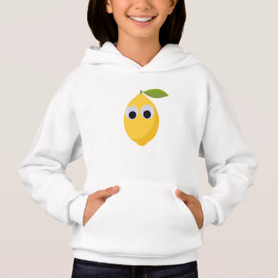 Zitronenfigur, süße Frucht mit googgen Augen Hoodie