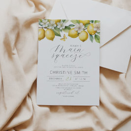 Zitronenfrüchte Citrus Baby Dusche Einladung