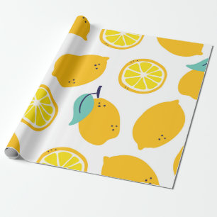 Zitronenfrüchte nahtlos geschenkpapier