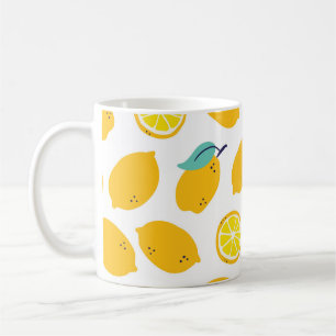 Zitronenfrüchte nahtlos kaffeetasse