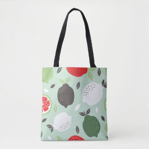 Zitronenfrüchte Vintages Tapete Tasche