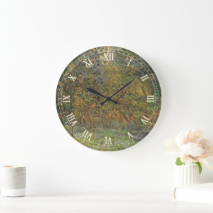 Zitronengarten in Bordighera von Claude Monet Große Wanduhr