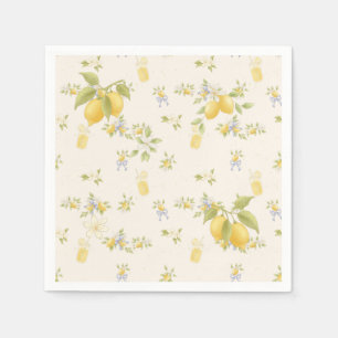 Zitronengarten mit Mäusen Serviette