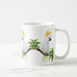 Zitronengelbe Cockatoo-Tasse mit Haube Kaffeetasse