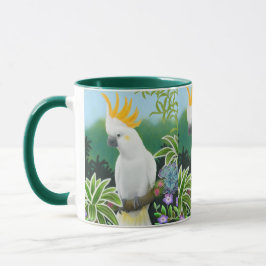 Zitronengelbe Cockatoo-Tasse Tasse
