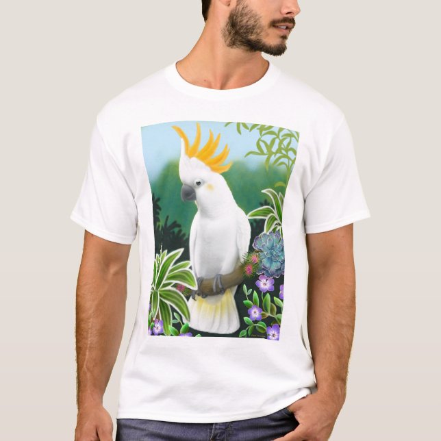 Zitronengelber Cockatoo-T - Shirt (Vorderseite)