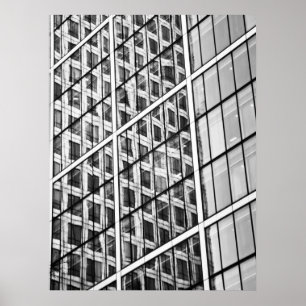 Zitronengelber Kai London abstrakt Poster