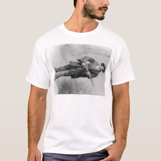 Zitronengelbes "Calamity Jane" Porträt Marthas T-Shirt (Vorderseite)