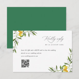 Zitronengras Hochzeit RSVP-Karte RSVP Karte