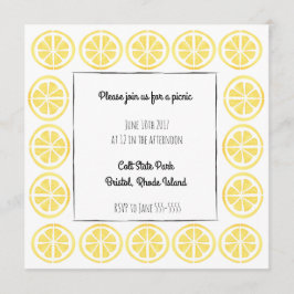 Zitronengrenzeinladung Einladung