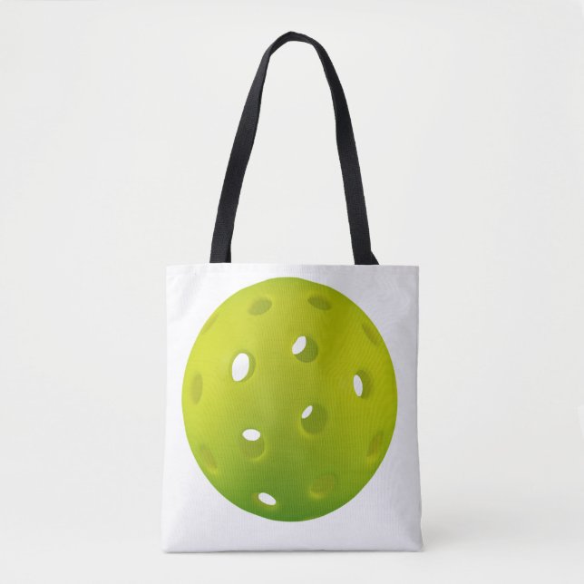Zitronengrün, echtes Pickleball, zweiseitig Tasche (Vorderseite)