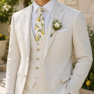 Zitronenhain Amalfi Botanische Hochzeit Krawatte