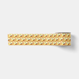 Zitronenkuchenbrot mit Glasur Satinband