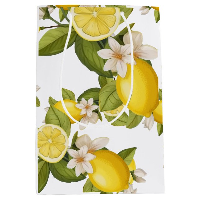 Zitronenlemon Mittlere Geschenktüte (Vorderseite)